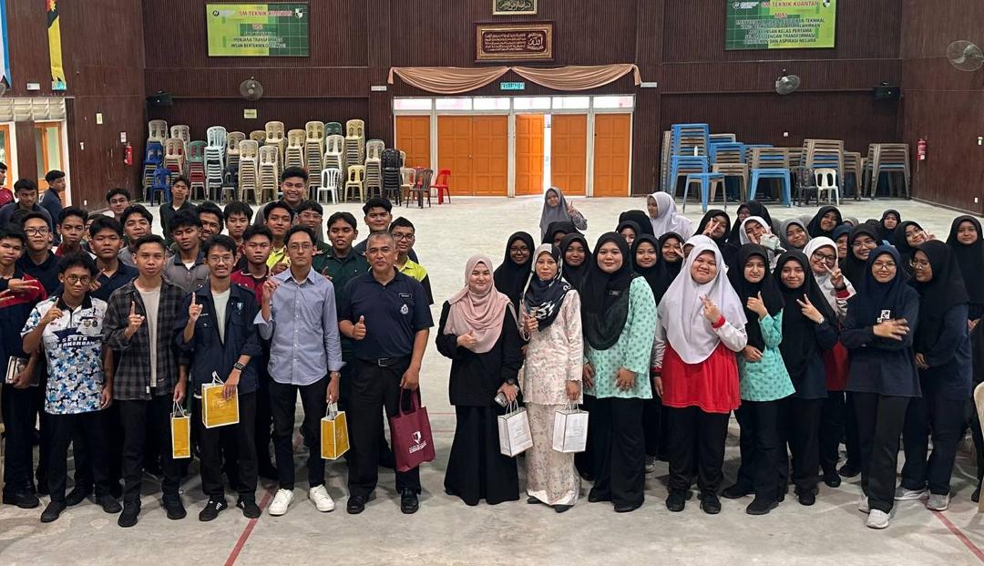 Program Faculty@School Fakulti Teknologi Kejuruteraan Awam, UMPSA bersama Pelajar Tingkatan 4 & 5 Kejuruteraan Awam, Sekolah Menengah Teknik Kuantan, Alor Akar yang telah diadakan pada 26 September 2024