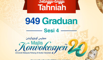 Setinggi-tinggi tahniah diucapkan kepada semua para graduan program Diploma dan Sarjana Muda Fakulti Teknologi Kejuruteraan Awam, UMPSA dalam Sesi 4, Majlis Konvokesyen UMPSA Ke-20 pada 10 November 2025 bertempat di Dewan KSU, UMPSA Kampus Gambang