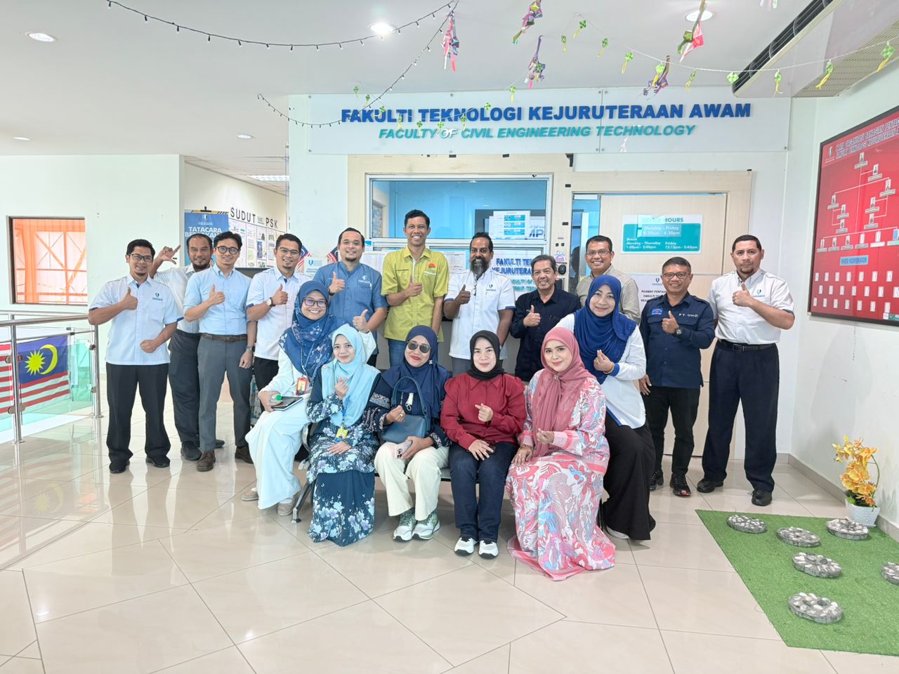 Lawatan Akademik dari Fakultas Teknik, Universitas Halu Oleo (UHO) Indonesia ke Fakulti Teknologi Kejuruteraan Awam, Universiti Malaysia Pahang Al-Sultan Abdullah pada 26 November 2025 bertempat di UMPSA Kampus Gambang