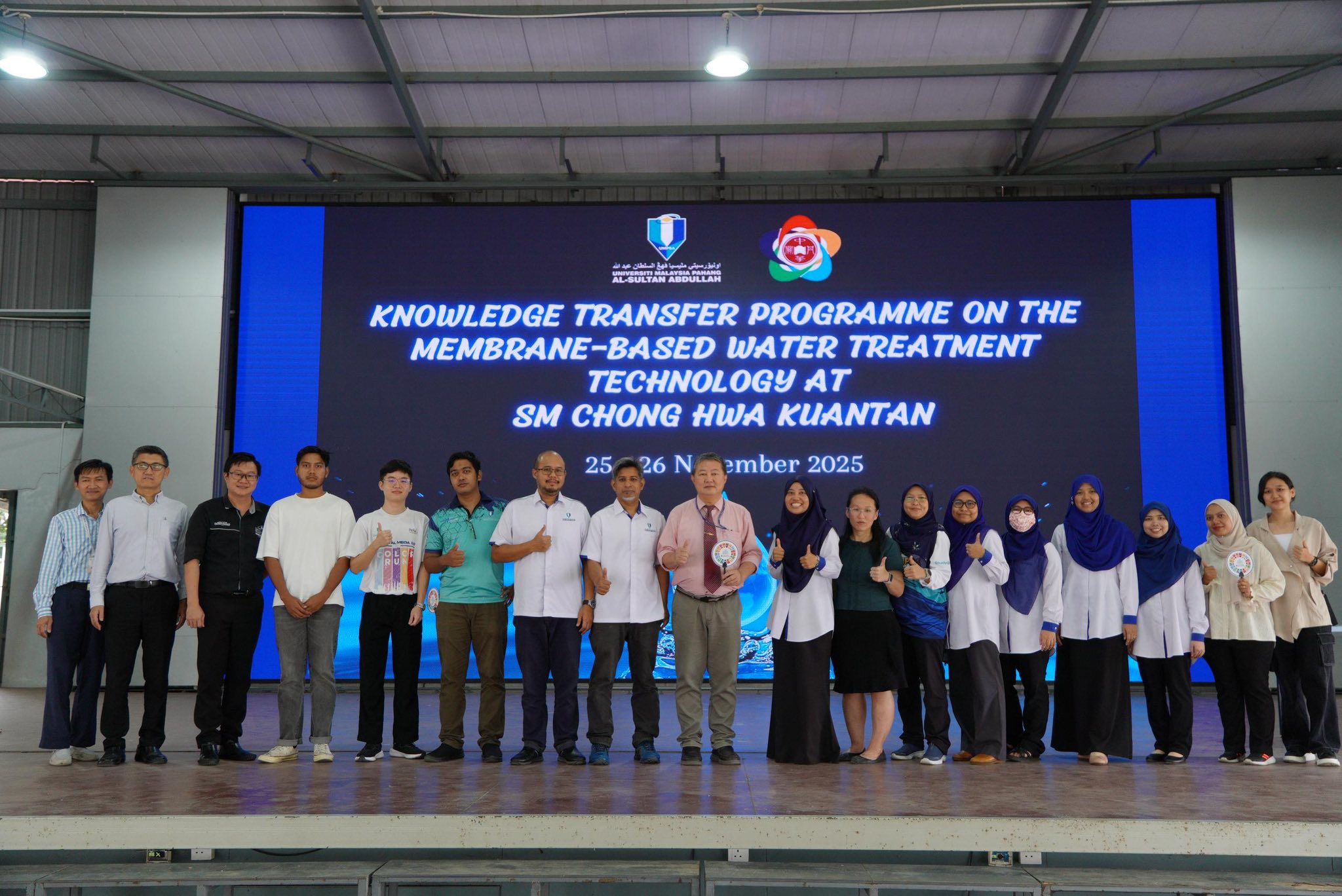 SM Chong Hwa Kuantan was filled with excitement as Universiti Malaysia Pahang Al-Sultan Abdullah conducted a two-day Knowledge Transfer Programme led by AP Dr. Nadzirah Mohd Mokhtar from Faculty of Civil Engineering Technology UMPSA on 25 - 26 Nov 2025