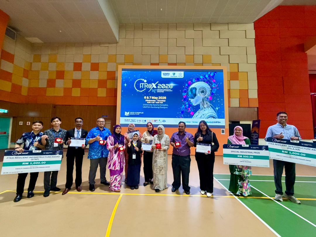 Heartiest congratulations to FTKA staff and students who proudly participated in CITREX 2026, held on 6-7 May 2026 at Kompleks Sukan UMPSA, Gambang. Your remarkable achievements showcase innovation, research excellence and resilient engineering solutions