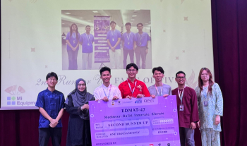 Tahniah diucapkan kepada 5 orang pelajar Program Ijazah Sarjana Muda Kejuruteraan Awam, FTKA, UMPSA atas pencapaian membanggakan apabila berjaya meraih 2nd Runner Up dalam program EDMAT-47 yang telah berlangsung di Universiti Malaya pada 8 - 10 Mei 2026