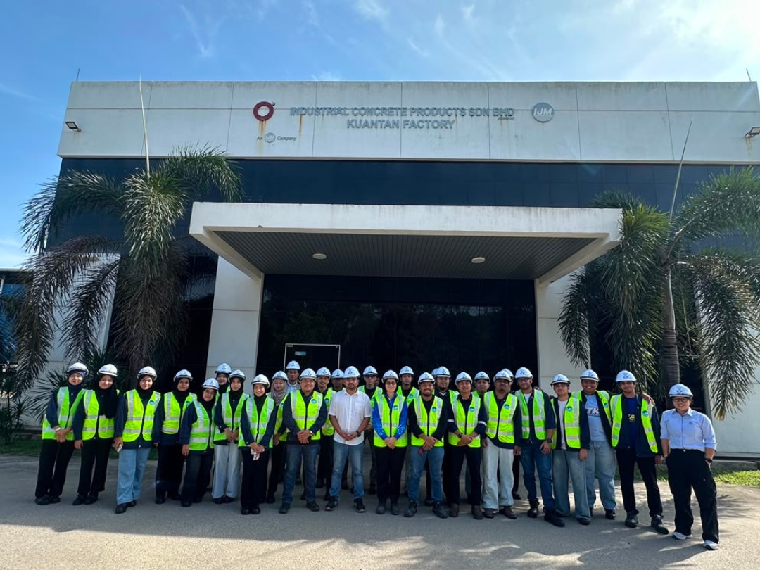 Lawatan sambil belajar ke kilang cerucuk ICP Piles di bawah kursus BAA3113 Reinforced Concrete Design II pada 18 Jun 2026. Lawatan akademik ini melibatkan penyertaan seramai 40 orang pelajar dari Program Ijazah Sarjana Muda Kejuruteraan Awam, FTKA, UMPSA