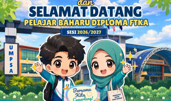 Setinggi-tinggi tahniah dan selamat datang diucapkan kepada semua Pelajar Baharu Program Diploma Kejuruteraan Awam dengan Kepujian ke Fakulti Teknologi Kejuruteraan Awam, Universiti Malaysia Pahang Al-Sultan Abdullah bagi Sesi 2026/2027! 