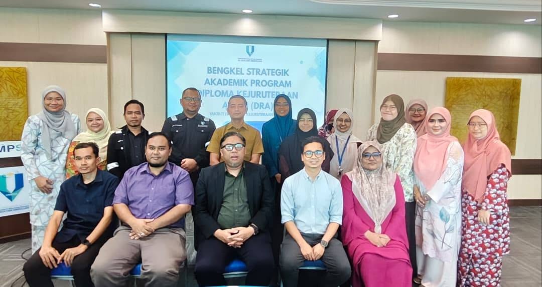 Bengkel Strategik dan Akademik Program Diploma Kejuruteraan Awam (DRA), FTKA, UMPSA pada 18 - 19 Ogos 2026 bertempat di Dewan Bankuet Canseleri UMPSA Kampus Gambang sebagai salah satu usaha memperkukuh perancangan serta hala tuju akademik program