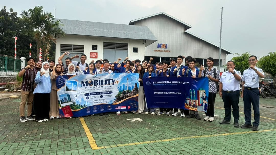 Fakulti Teknologi Kejuruteraan Awam, UMPSA telah melaksanakan Program Mobiliti Pelajar Antarabangsa 2026 di Jakarta, Indonesia pada 27 Sept - 2 Okt 2026 dengan kerjasama Sampoerna University (SU), Universitas Muhammadiyah Jakarta (UMJ) 